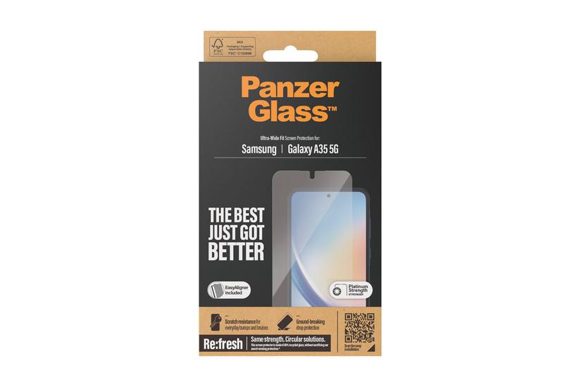 Panzerglass Skærmbeskytter For Mobiltelefon Ultra-bred Pasform Easyaligner