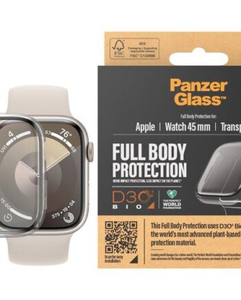 Panzerglass Skærmbeskytter For Smart Watch Fuld Krop  Med D3o  45 Mm  Transparent