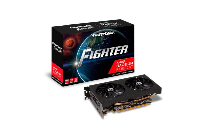 Powercolor Axrx 6500xt 4gbd6-dh Oc Grafikkort Amd Radeon Rx 6500 Xt Gb Gddr6