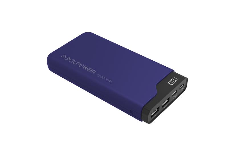 Realpower Pb-15000c Navy Blue 15000 Mah Sort Blå