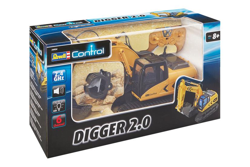 Revell Control Digger Fjernstyret Bygge- Og Landbrugskøretøj
