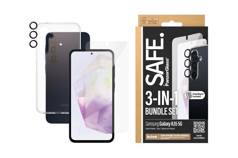 Safe By Panzerglass - - Beskyttelsespakke Bagsidecover Til Mobiltelefon