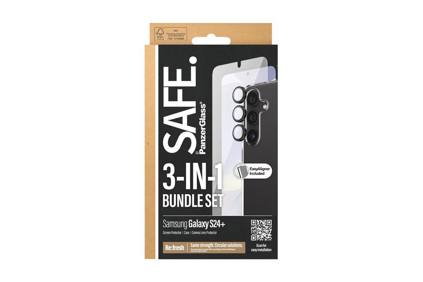 Safe By Panzerglass - - Beskyttelsespakke Bagsidecover Til Mobiltelefon