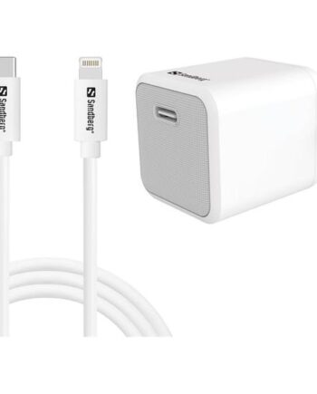 Sandberg Strømforsyningsadapter  - -  24 Pin Usb-  20 Watt Med Usb-  Til Lightning Kabel  1m