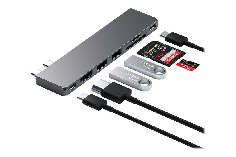 Satechi Pro Hub Slim Dockingstation Usb- Hdmi