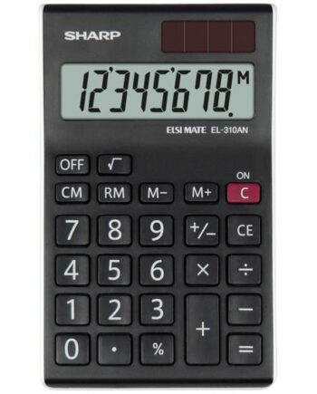 Sharp El-310an Regnemaskine Desktop Skærm Sort  Hvid