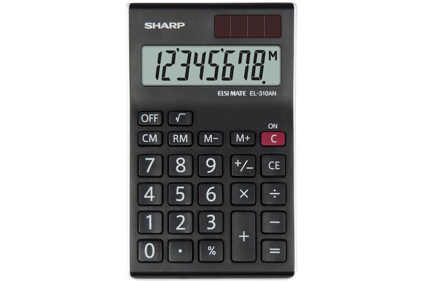 Sharp El-310an Regnemaskine Desktop Skærm Sort Hvid