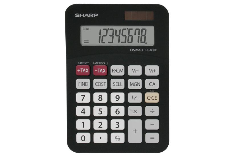 Sharp El-330fbbk Regnemaskine Lomme Basis Sort