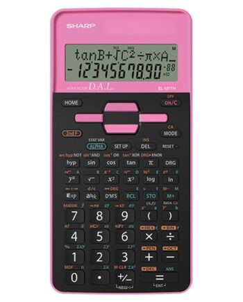 Sharp El531thbpk Rosa Regnemaskine Lomme Videnskabelig Sort  Lyserød