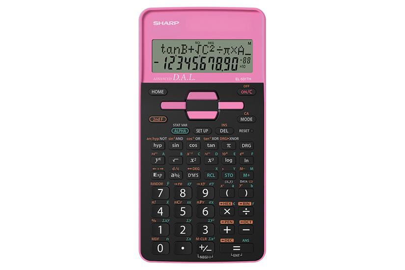 Sharp El531thbpk Rosa Regnemaskine Lomme Videnskabelig Sort Lyserød