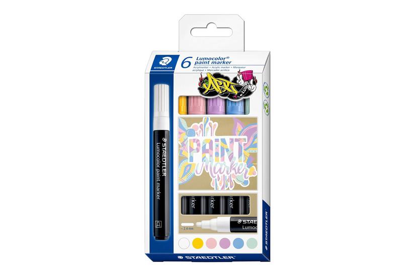 Staedtler Lumocolor 349 Paint Marker Assorterede Farver Pakke Med