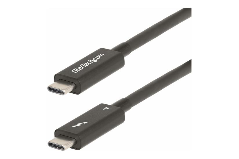 Startech Com 6ft 2m Active Thunderbolt Cable 40gbps 100w Pd 4k 8k Intel Certified Compatible Thunderbolt Usb Displayport A40g2mb-tb4-cable Usb Type- Kabel 24 Pin Usb- Til 24 Pin Usb-