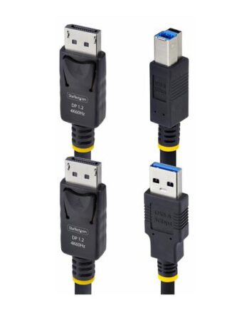 Startech Com 10ft  3m  Displayport And Usb 5gbps Kvm Cable Kabel Til Tastatur   Video   Mus  Kvm