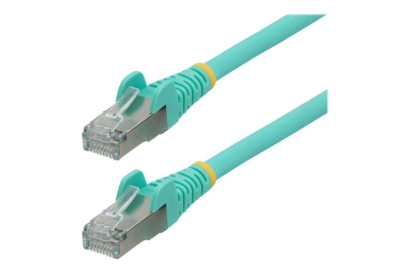 Startech Com 1m Cat6a Ethernet Cable Aqua Low Smoke Zero Halogen Lszh 10gbe 500mhz 100w Poe Snagless Rj-45 Strain Reliefs Ftp Network Patch Cord Patchkabel Akvamarin