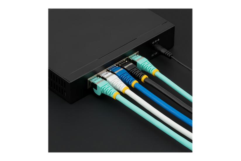 Startech Com 5m Cat6a Ethernet Cable Black Low Smoke Zero Halogen Lszh 10gbe 500mhz 100w Poe Snagless Rj-45 Strain Reliefs Ftp Network Patch Cord Patchkabel Sort