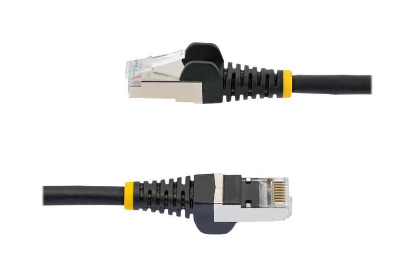 Startech Com 7m Cat6a Ethernet Cable Black Low Smoke Zero Halogen Lszh 10gbe 500mhz 100w Poe Snagless Rj-45 Strain Reliefs Ftp Network Patch Cord Patchkabel Sort