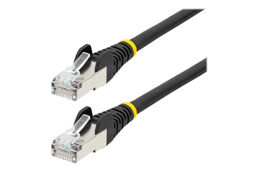Startech Com 5m Cat6a Ethernet Cable Black Low Smoke Zero Halogen Lszh 10gbe 500mhz 100w Poe Snagless Rj-45 Strain Reliefs Ftp Network Patch Cord Patchkabel Sort