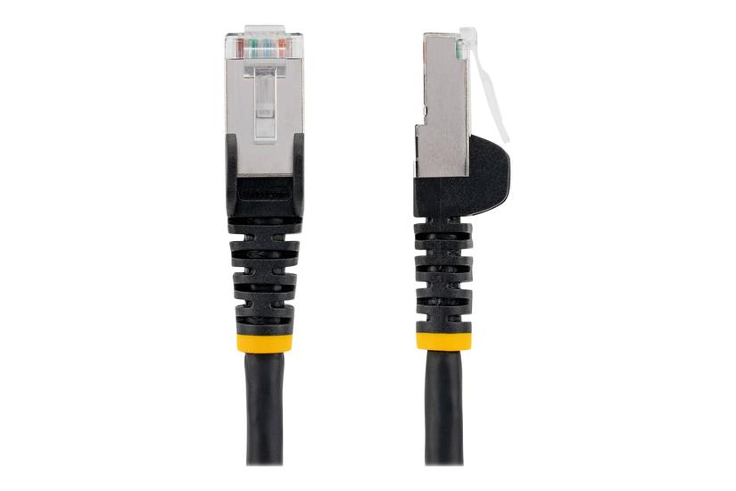 Startech Com 10m Cat6a Ethernet Cable Black Low Smoke Zero Halogen Lszh 10gbe 500mhz 100w Poe Snagless Rj-45 Strain Reliefs Ftp Network Patch Cord Patchkabel 10 Sort