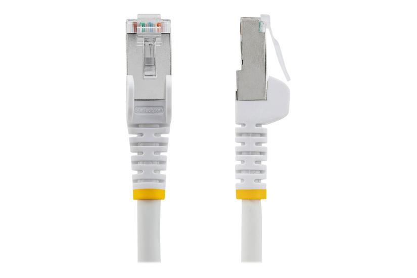 Startech Com 5m Cat6a Ethernet Cable White Low Smoke Zero Halogen Lszh 10gbe 500mhz 100w Poe Snagless Rj-45 Strain Reliefs Ftp Network Patch Cord Patchkabel Hvid