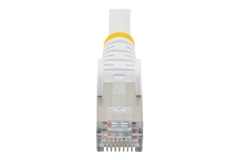 Startech Com 10m Cat6a Ethernet Cable White Low Smoke Zero Halogen Lszh 10gbe 500mhz 100w Poe Snagless Rj-45 Strain Reliefs Ftp Network Patch Cord Patchkabel 10 Hvid