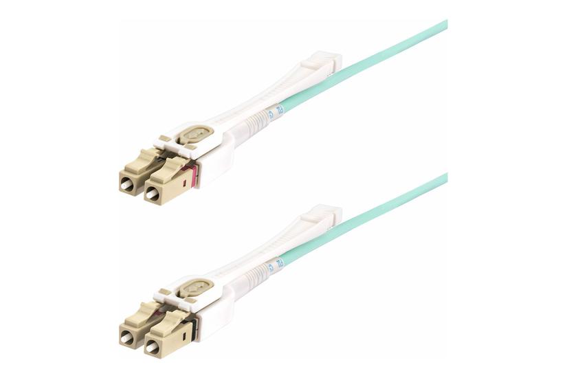 Startech Com 3m 10ft Lc To Lc Upc Om4 Multimode Fiber Optic Cable Push Pull Tabs 50 125µm 100g Networks Bend Insensitive Low Insertion Loss Lszh Fiber Patch Cord 450fblclc3pp Patchkabel Akvamarin