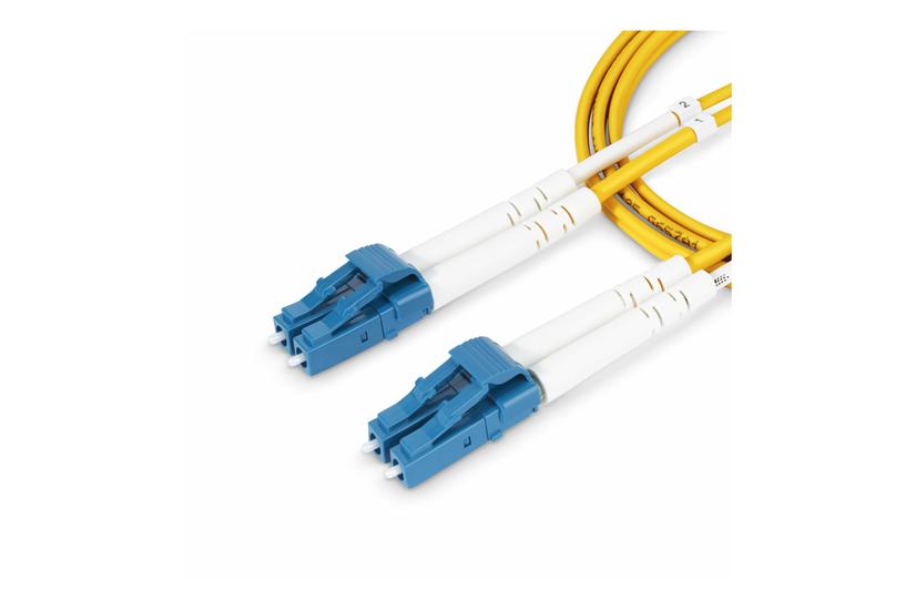 Startech Com 2m 6ft Lc To Lc Upc Os2 Single Mode Duplex Fiber Optic Cable 125µm Laser Optimized 10g Bend Insensitive Low Insertion Loss Lszh Fiber Patch Cord Smdos2lclc2m Patchkabel Gul