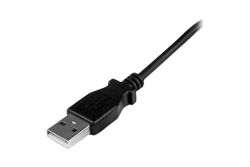 Startech Com 2m Micro Usb Cable Cord To Up Angle Micro Up Angled Micro Usb Cable 1x Usb 1x Usb Micro Black Usbaub2mu Usb-kabel Micro-usb Type Til Usb