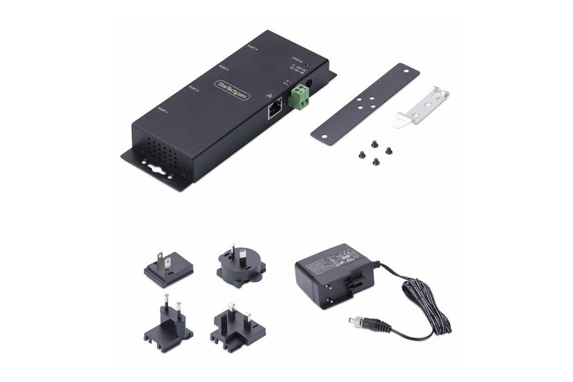 Startech Com 4p Serial To Ethernet Adapter Ip Lan To Rs232 Db9 Converter Enhedsserver Taa-kompatibel