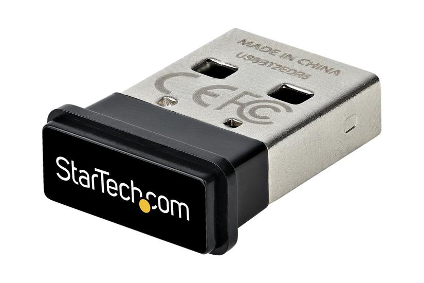 Startech Com Usb Bluetooth Adapter Usb Bluetooth Dongle Receiver For Pc Computer Laptop Keyboard Mouse Headsets Range 33ft 10m Edr Usba-bluetooth-v5-c2 Netværksadapter Usb