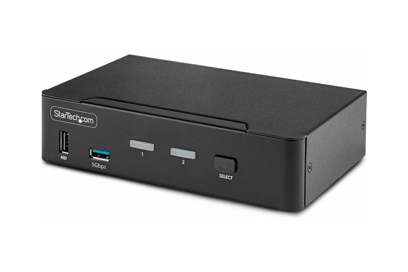 Startech Com -port Displayport Kvm Switch 8k 60hz 4k 144hz Single Display Dp 2x Usb Ports 4x Usb Hid Ports Push-button Hotkey Switching Taa Compliant Os Independent Metal Housing D86a2- -port-8k-kvm Kvm Audio Usb Switch
