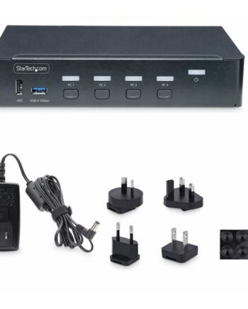 Startech Com  -port Displayport Kvm Switch  4k 60hz  Taa Compliant Kvm   Audio   Usb Switch   Porte Taa-kompatibel