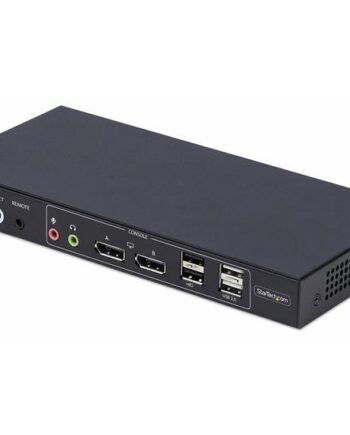 Startech Com  -port Dual-monitor Dp Kvm Switch   Video Matrix  4k 60hz Kvm   Audio   Usb Switch   Porte Taa-kompatibel