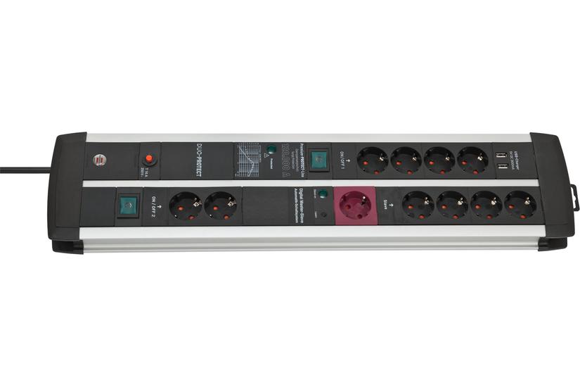 Steckdosenleiste Brennenstuhl Ppl Duo 11fach 3m 2xusb