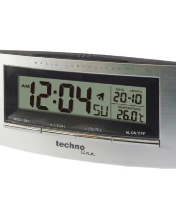 Technoline Wt182 Digital Alarmur Sølv