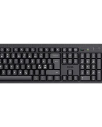 Trust Tkm-360 Sæt Med Mus Og Tastatur Stille Qwerty Nordisk Sort Indgangsudstyr