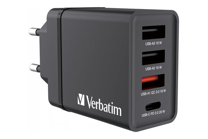 Verbatim Strømforsyningsadapter 24 Pin Usb- Usb Type 30 Watt