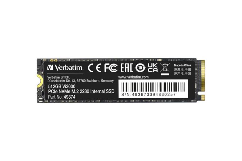 Verbatim Vi3000 512 Gb Ssd Pci Express X4 Nvme Card