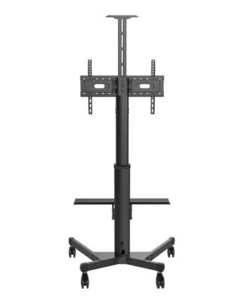 Vision  -series Vfm-f22 Vogn Med Hjul Højdejusterbar For Lcd Display Mat Sort