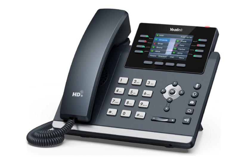 Yealink Sip-t44u Voip-telefon Med Opkalds-id -vejs Opkaldskapacitet