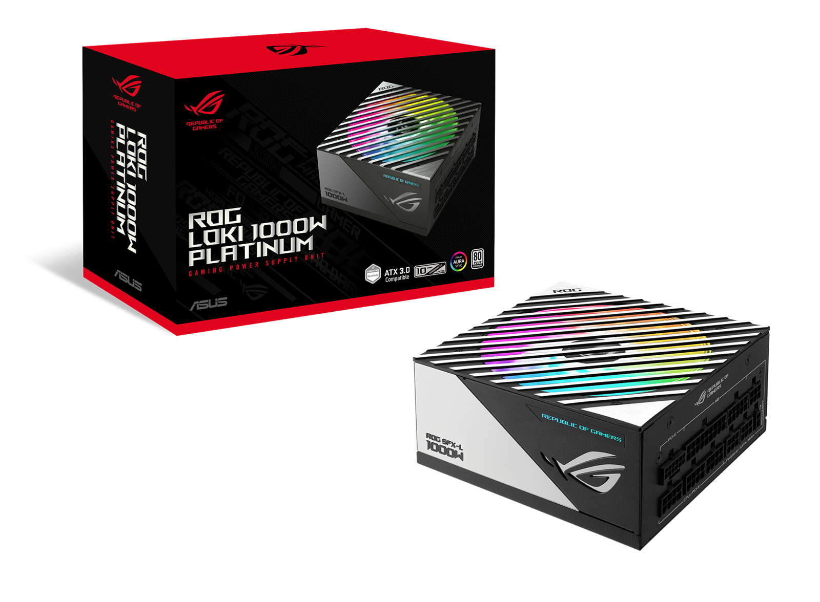 Asus Rog Loki Sfx- 1000w 80 Platinum Fuld Modulær