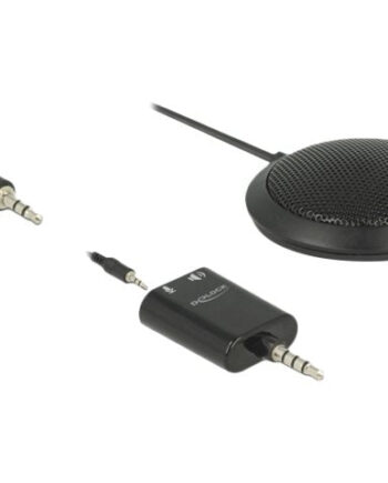 Delock Condenser Table Microphone Mikrofon Kabling -32db Omni-directional Sort