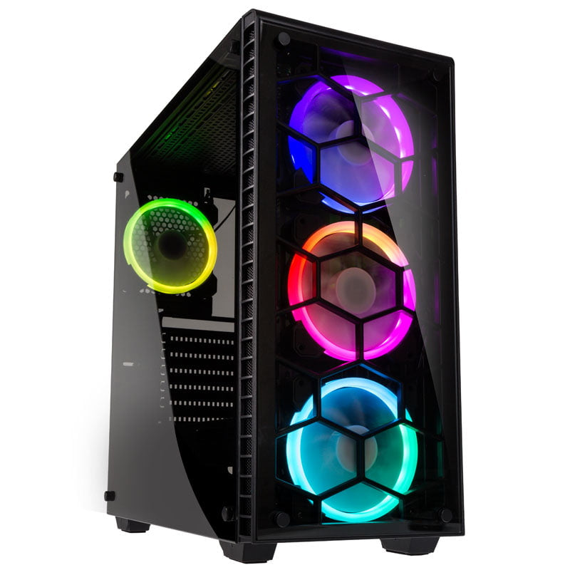 Kolink Observatory Rgb Midi-tower Tempered Glass Black Window