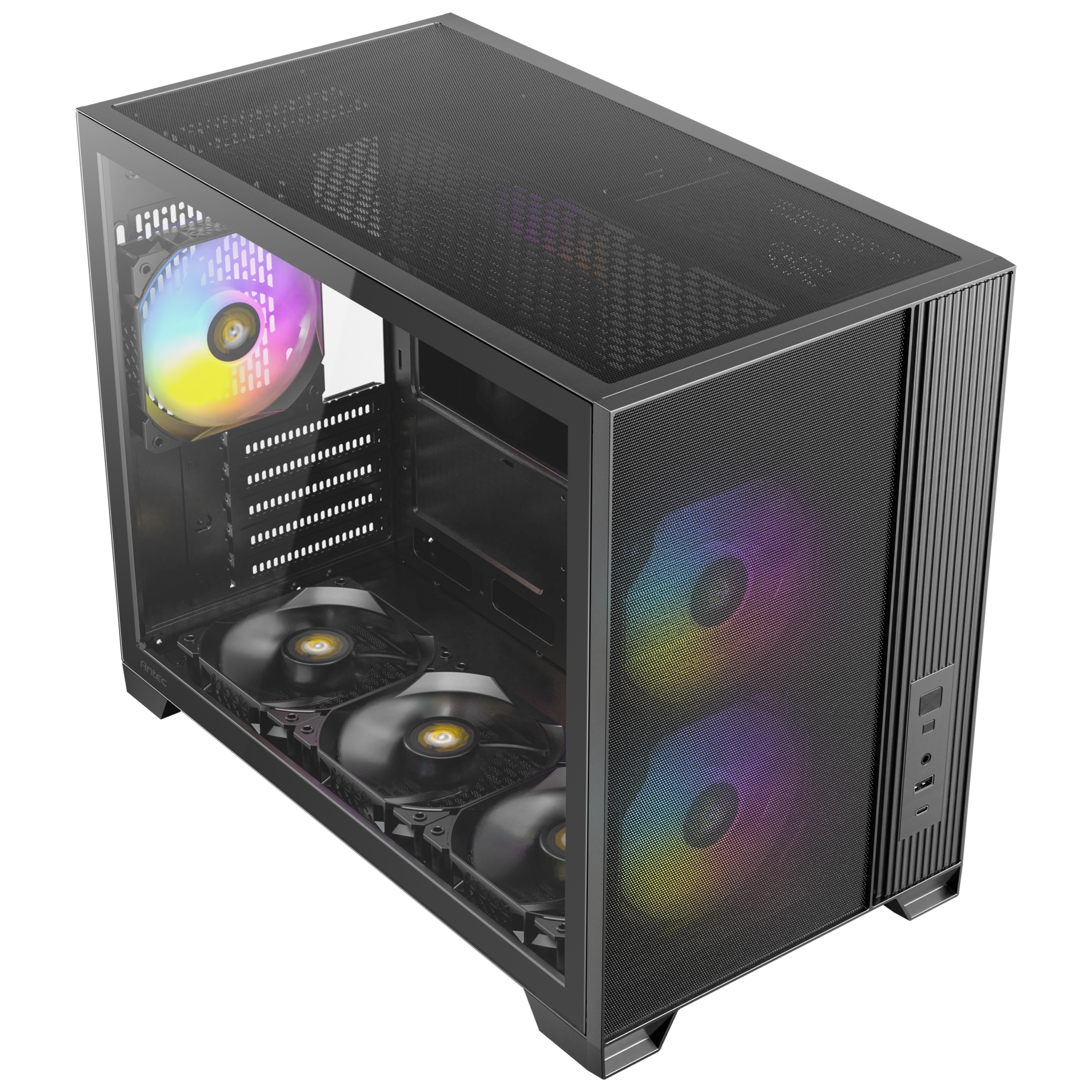Antec Flux Mid Tower Matx Case Kabinet Geekd Dk