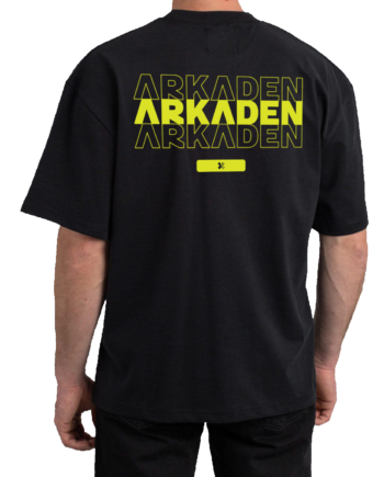 Arkaden Glitch Tee   Sort    -