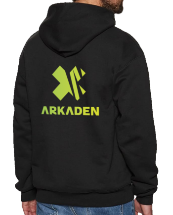 Arkaden Logo Hoodie   Sort    -