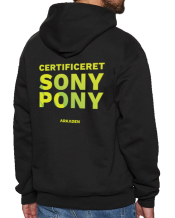 Arkaden Sony Pony Hoodie   Sort    -