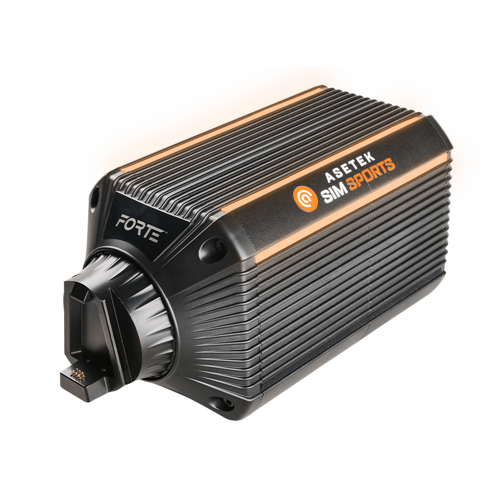 Asetek Forteâ Direct Drive Wheelbase 18nm Rat Pedal Geekd Dk