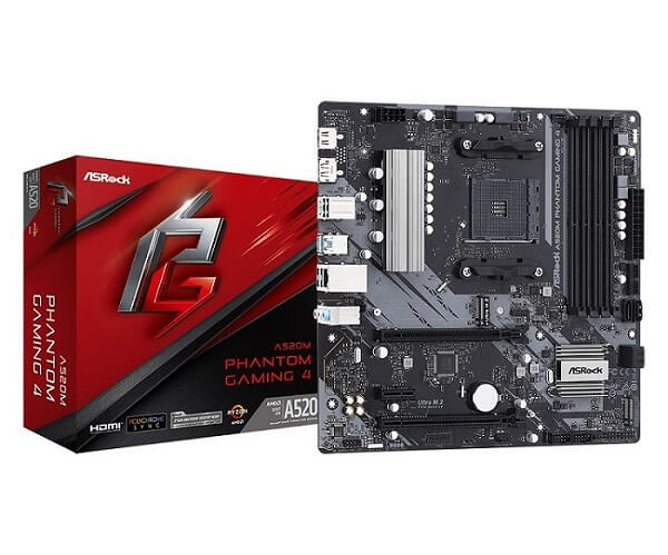 Asrock A520m Phantom Gaming Matx A520 Bundkort- Am4 Bundkort Geekd Dk