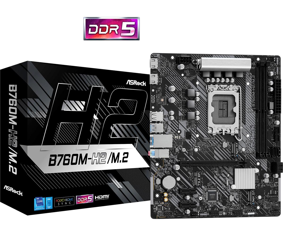 Asrock B760m-h2 Micro-atx Lga1700 Sokkel Intel B760