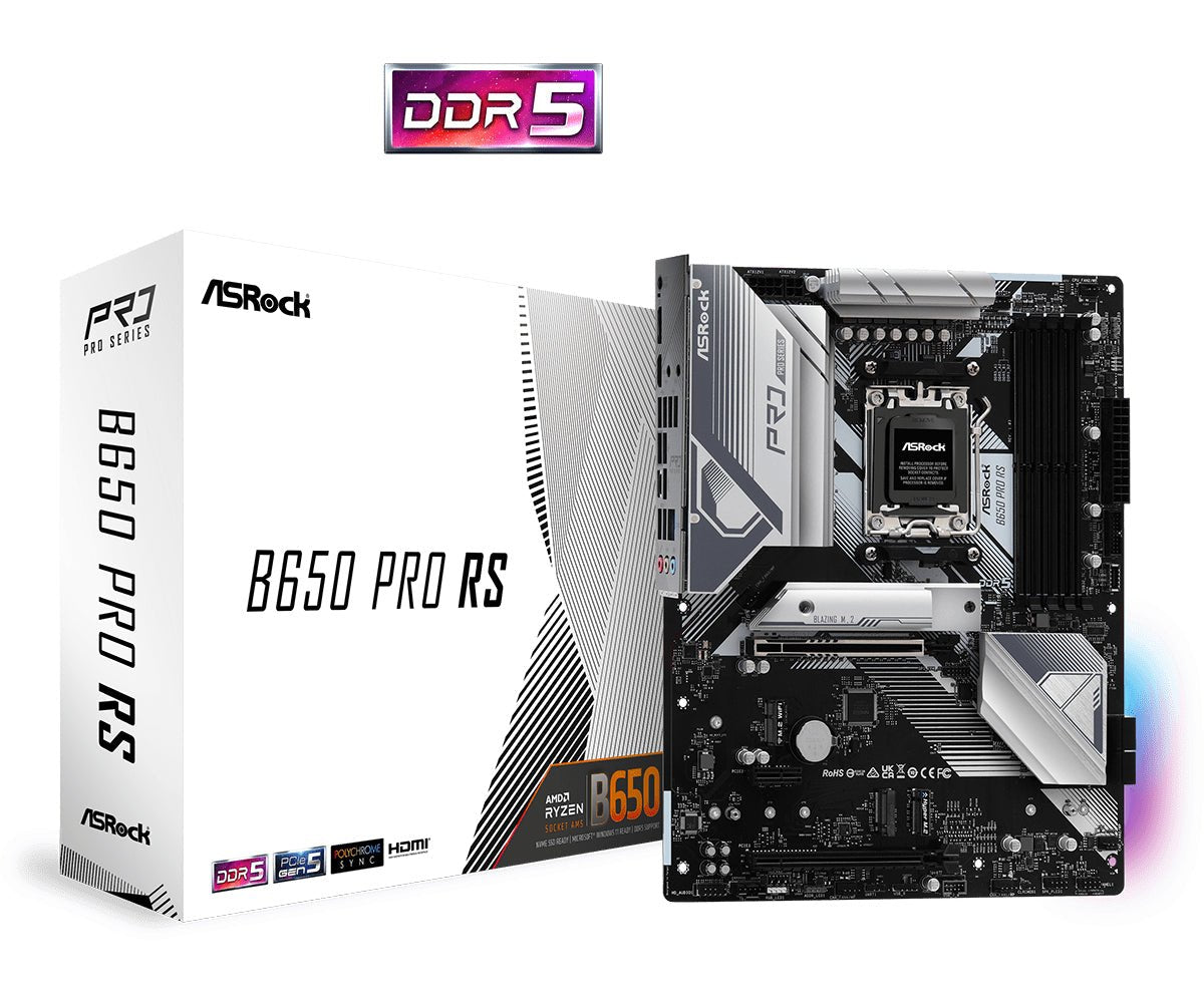 Asrock B650 Pro Rs Atx Am5 Amd B650 Bundkort